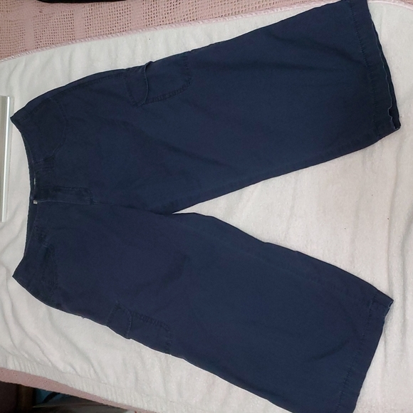 CARIBBEAN JOE Women's Navy Blue 7-Pocket Capris-Velcro-EUC-Sz 8 - Picture 7 of 17